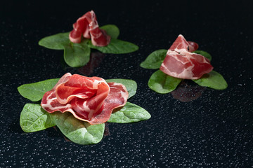 jamon with spinach