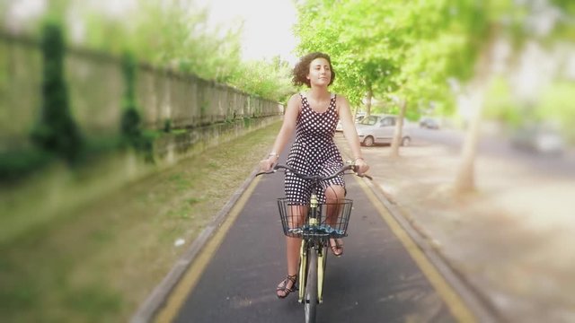 Woman cycling