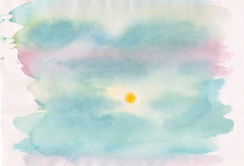 Watercolor light background