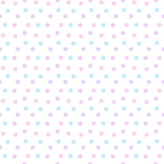 ランダム星柄シームレスパターン　カラフル系