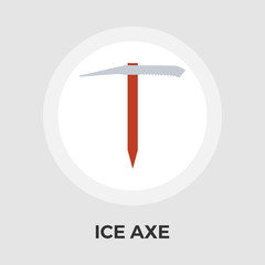 Ice axe vector flat icon