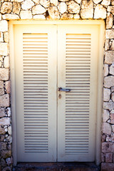 Modern door with retro feel Zanzibar