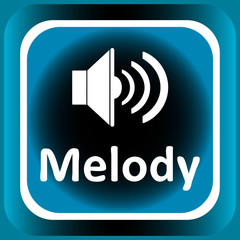 Icon white melody loudspeaker