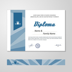 Certificate, Diploma, design template
