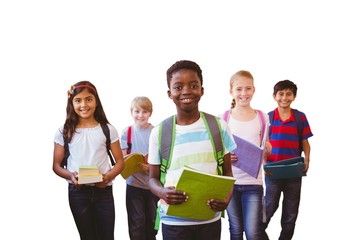 Composite image of children posing together