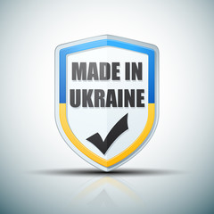 Made in Ukraine shield sign