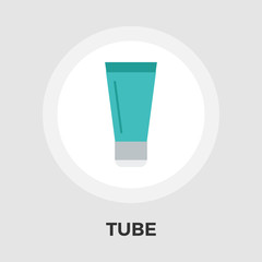 Tube vector flat icon