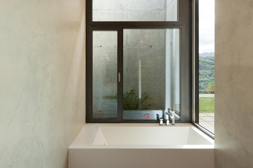 modern bathroom with window