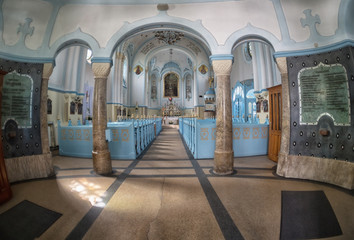 Fototapeta na wymiar Interior Sacred Elizabeth's church, Bratislava
