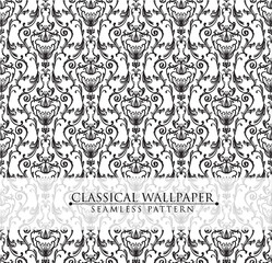 Vintage seamless pattern for wallpapers, tiles or textile.