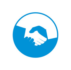 Vector handshake symbol. Partnership concept. Business icon