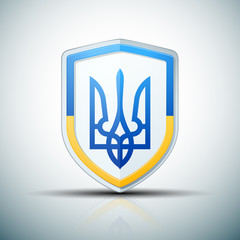 Ukraine shield sign