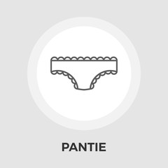 Pantie vector flat icon