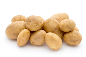 New potato isolated on white background.
