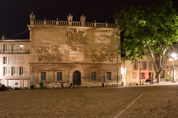 Palace square in Avignon