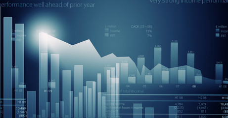 Obraz premium Sales dynamics data