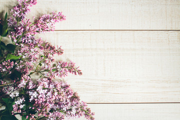 Fototapeta premium Beautiful background of lilac flowers. Toned.