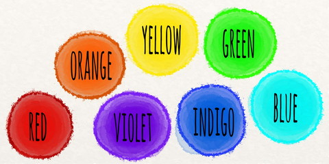 illustration seven different colors