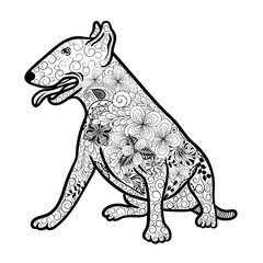 Bullterrier dog doodle