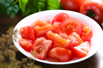 Tomato Slices with Sugar