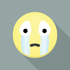 Vector crying icon