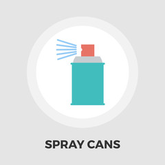 Spray with chemicals icon flat