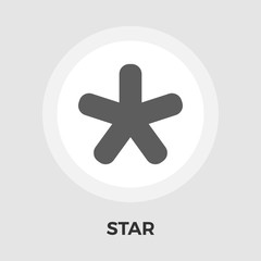 Obraz premium Star flat icon