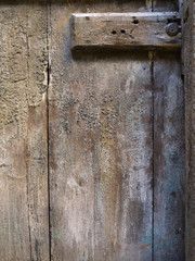 wooden door close up