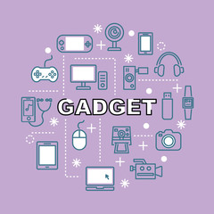 gadget minimal outline icons