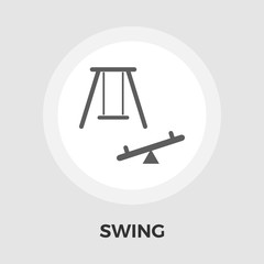 Swing vector flat icon