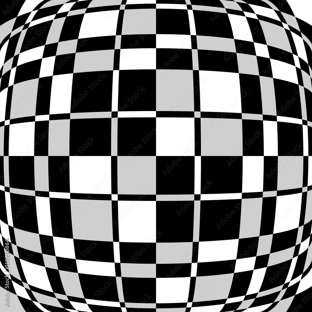 Poster checkered, squared mosaic pattern. abstract geometric illustrati