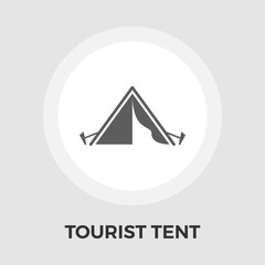 Tourist Tent vector Icon