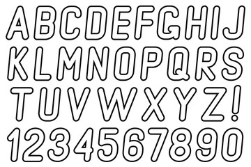 Letters and numbers.