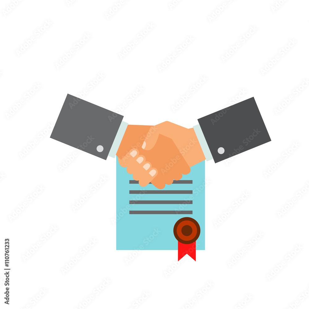 Poster commitment flat icon