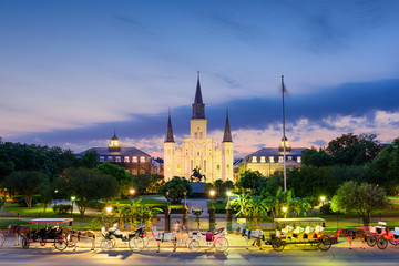 New Orleans, Louisiana at Jackson Square