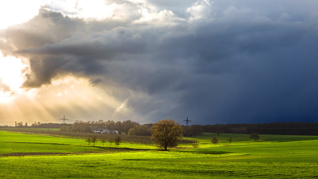 Storm Clouds and Sunrays