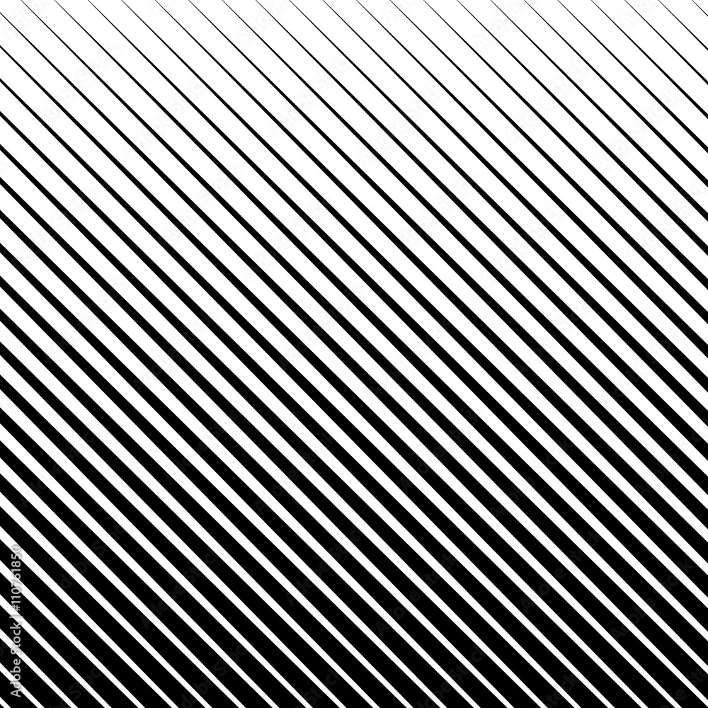 Poster Slanting, diagonal straight lines abstract monochrome pattern, b