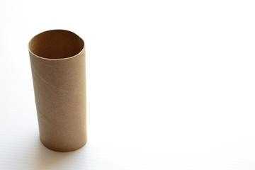 Tissue core on the white background