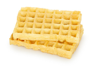 waffles on white