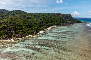 Fototapeta premium Seychelles, île de la Digue, Anse Source d'Argent