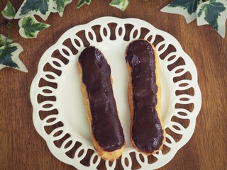 Fresh Homemade Chocolate Eclairs