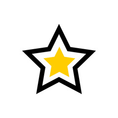Favorite, star line icon.