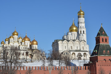Fototapeta na wymiar The Kremlin churches.