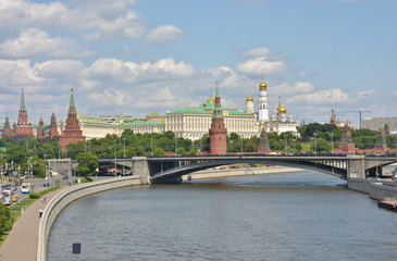Obraz premium Kremlin embankment in Moscow.