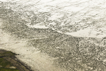 aerial photographs of alaska tundra wetlands for backgrounds and