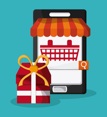 Searching online design. digital marketing. colorful illustratio