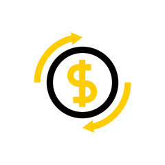 Money, exchange line icon