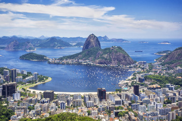 Sugar Loaf Mountain in Rio de Janeiro, Brazil. - obrazy, fototapety, plakaty
