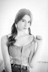 sensual girl portrait