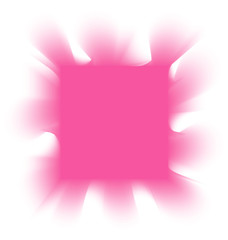 smoke pink square on a white background